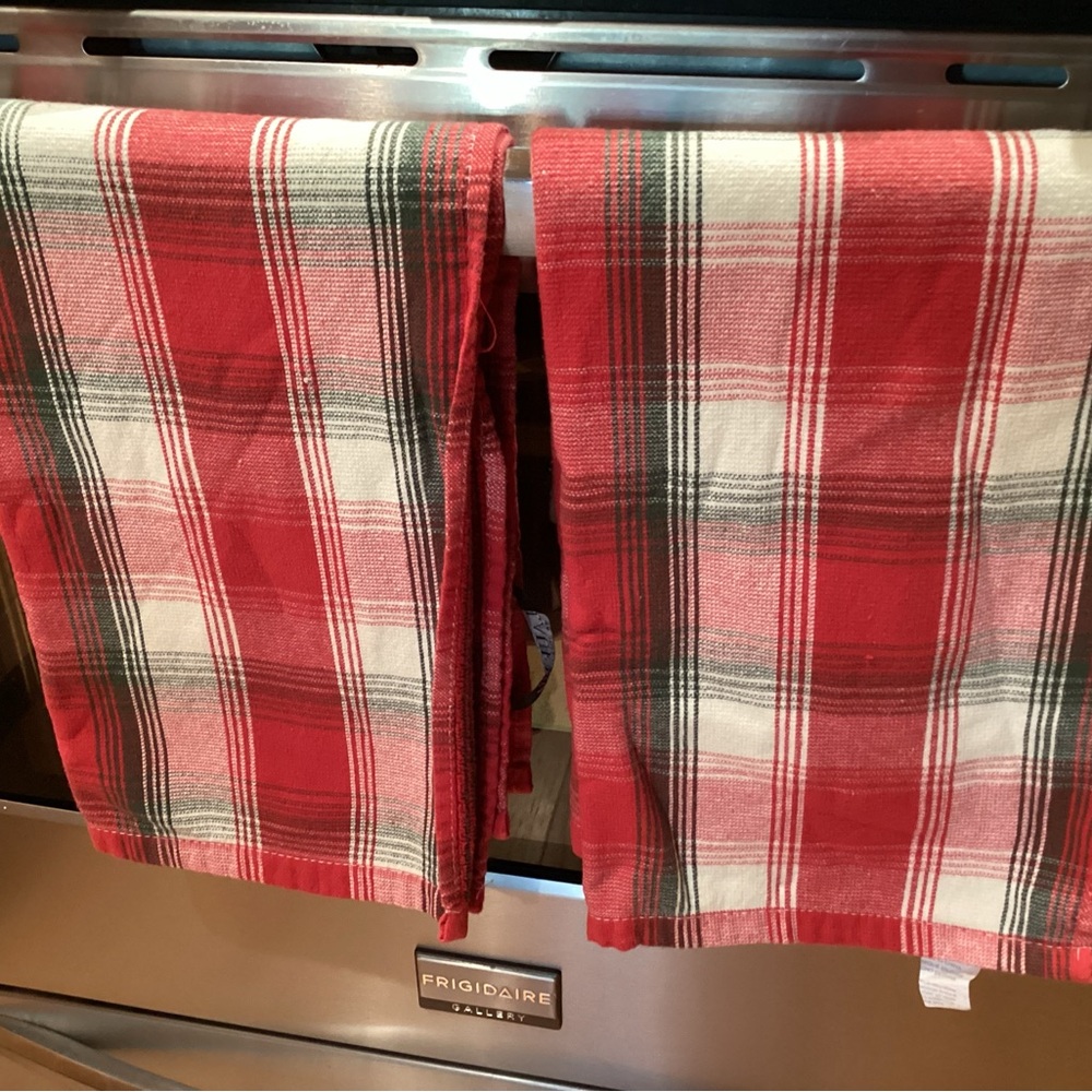 Pair of Ralph Lauren Plaid Kitchen Towels